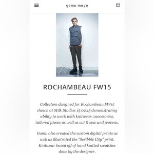 Rochambeau Men’s Gray Wool Blend Utility Vest